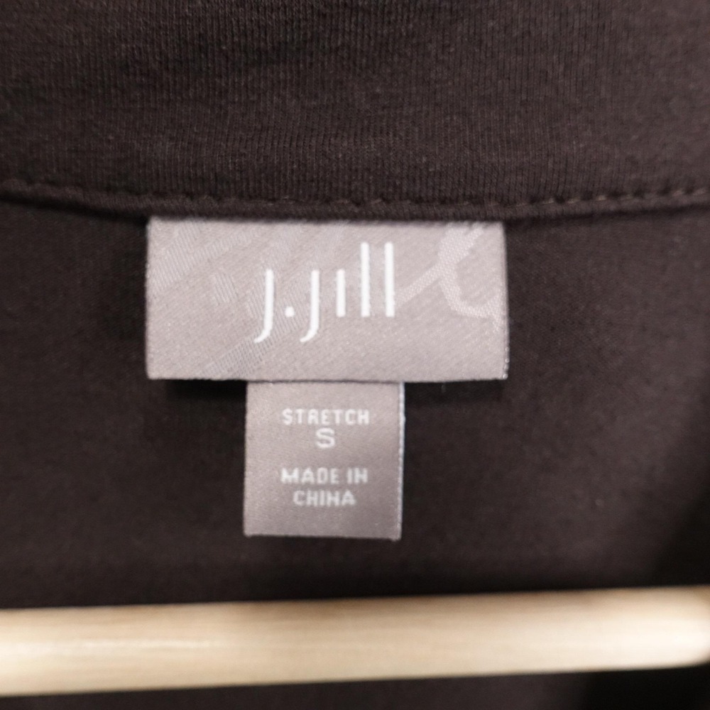 J. Jill Cardigan Sweater Womens Small Brown Stretch Open Front Lightweight‎ Knit - Picture 4 of 6
